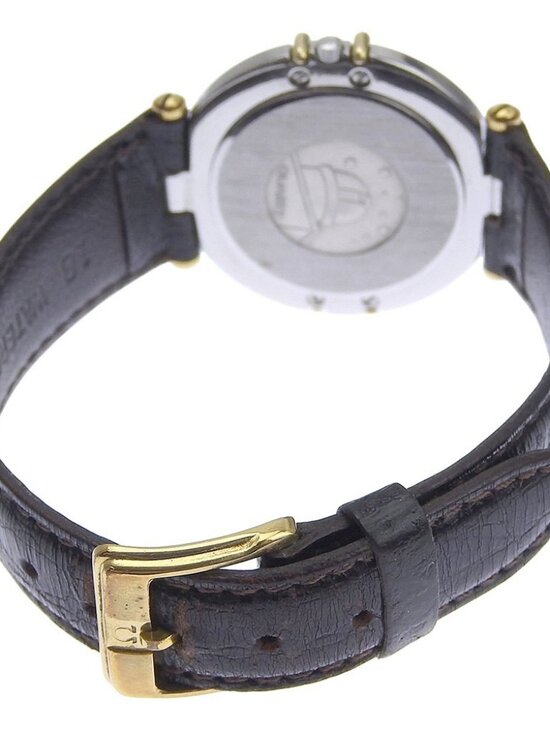 OMEGA Constellation Watches goldDial Stainless Steel/leather Quartz Analog... main image 15